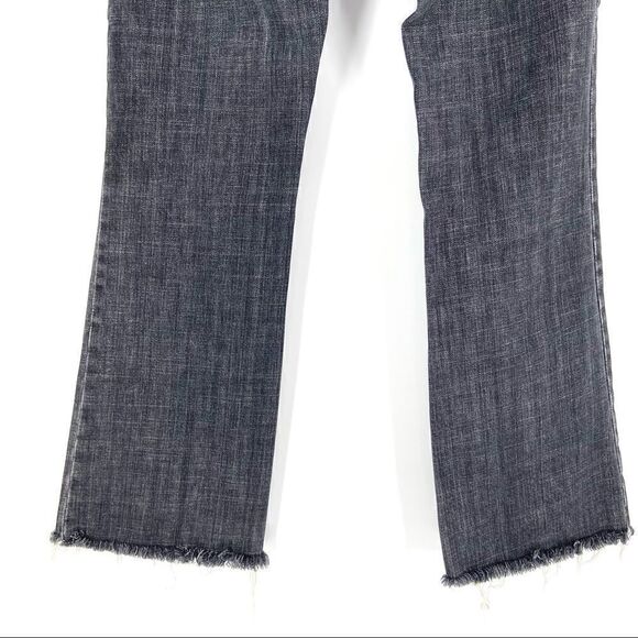 Gap Flare Stretch Jeans Size 8 Long Light Black - Picture 9 of 10